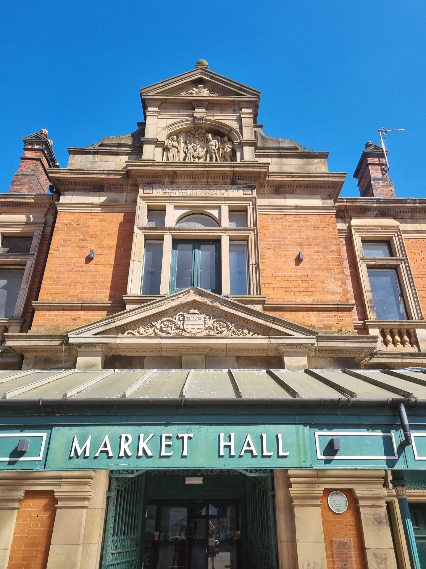 Burton upon Trent Market Hall — the historic Burton landmark serving local businesses